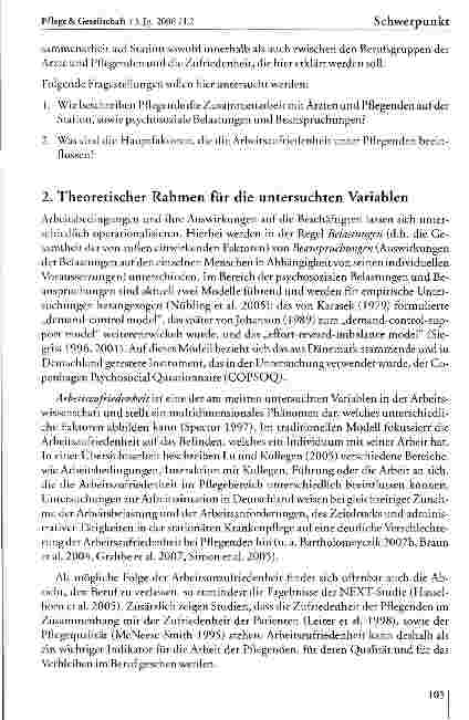 Vorschauseite 4: Arbeitsbedingungen für die Pflege in Krankenhäusern als Herausforderung