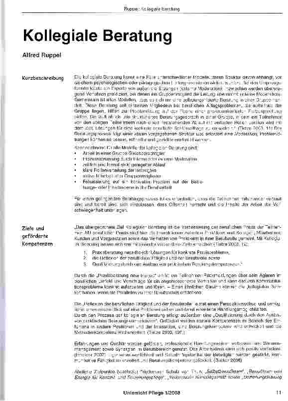 Vorschauseite 1: Kollegiale Beratung