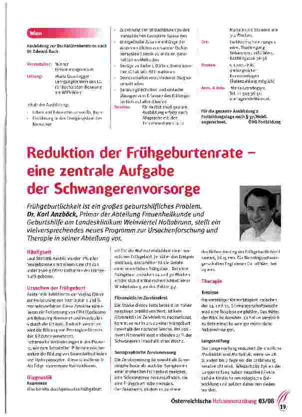 Vorschauseite 4: Fordern wir unser Recht auf anerkannte Schwangerenvorsorge durch Hebammen!