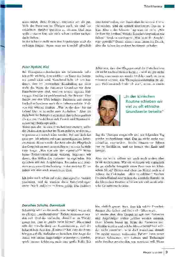 Vorschauseite 2: Grenzgänge in der Intensivmedizin