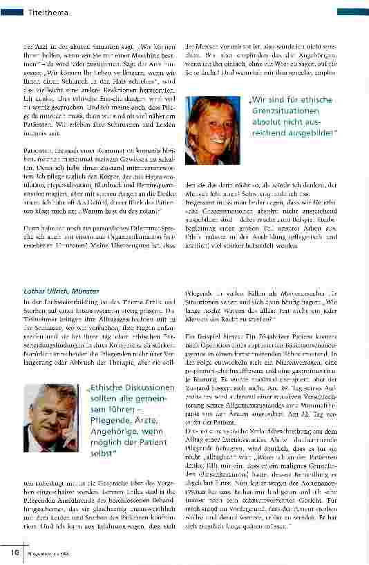 Vorschauseite 3: Grenzgänge in der Intensivmedizin