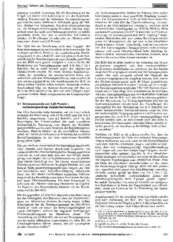 Vorschauseite 4: Reform der Zusatzversorgung - Ende des Streits um die Startgutschriften in Sicht?