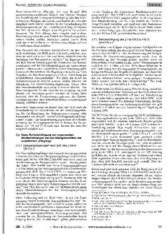 Vorschauseite 6: Reform der Zusatzversorgung - Ende des Streits um die Startgutschriften in Sicht?