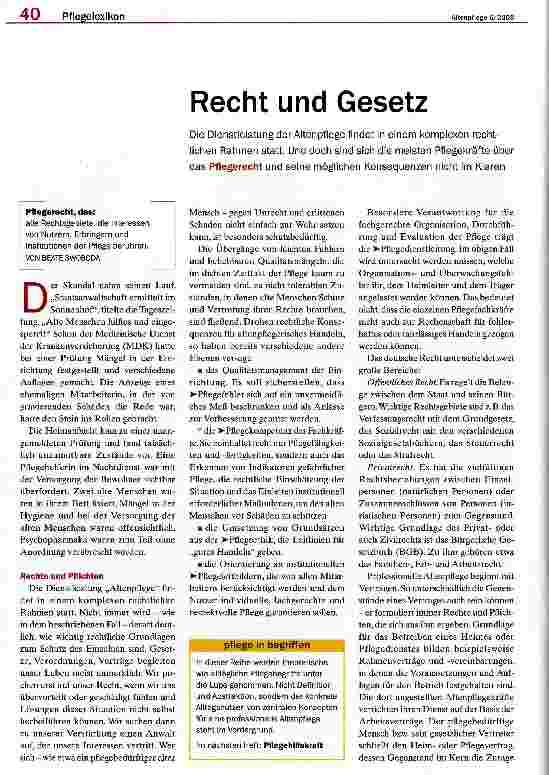 Vorschauseite 1: Recht und Gesetz
