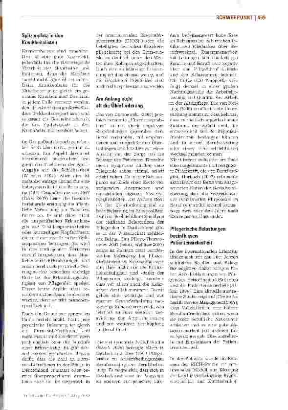 Vorschauseite 2: Wenn die Arbeit zur Last wird