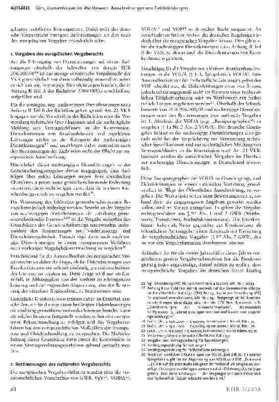 Vorschauseite 4: Krankenhäuser im Wettbewerb: Ausschreibungen von Elektivleistungen