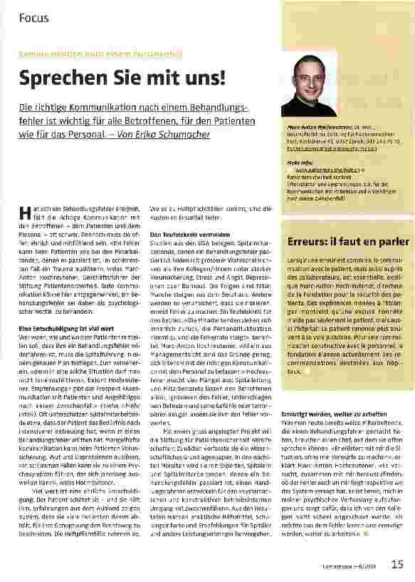 Vorschauseite 1: Sprechen Sie mit uns!