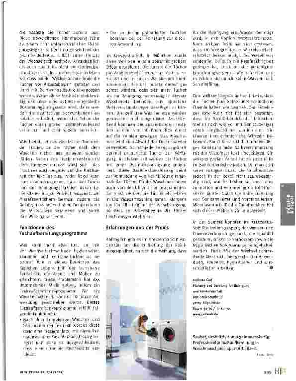 Vorschauseite 2: Sauber -Hygienisch -Wirtschaftlich