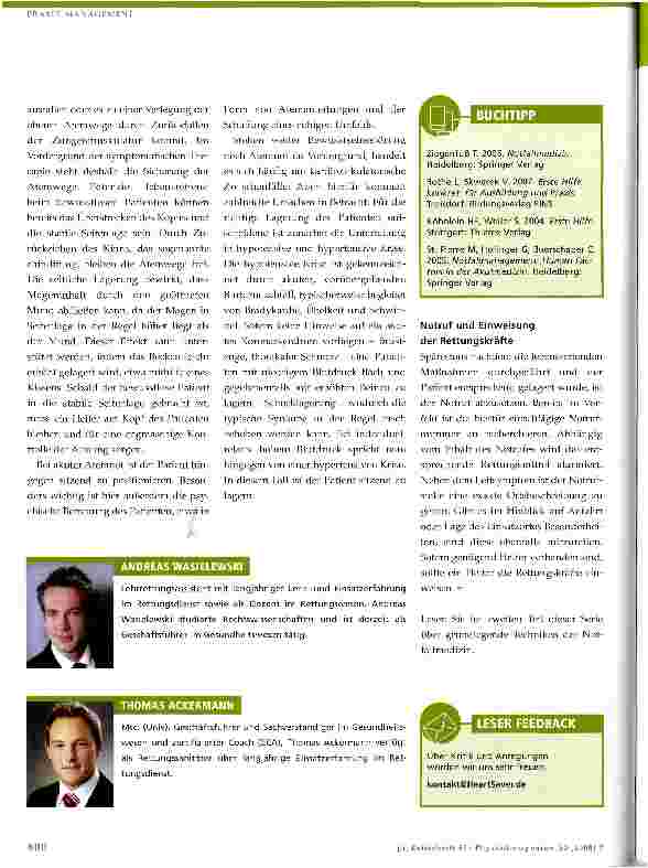Vorschauseite 3: Im Notfall sicher. Notfallmanagement für Physiotherapeuten - Teil 1