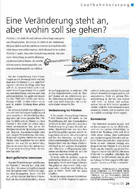 Vorschauseite 1: Eine Veränderung steht an, aber wohin soll sie gehen?