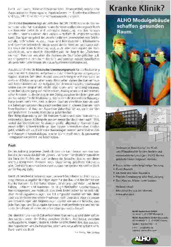 Vorschauseite 2: Zukunftsoffenes Krankenhaus