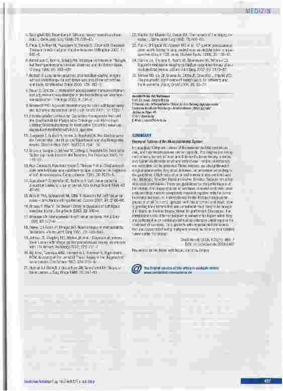 Vorschauseite 6: Die Biopsie bei Tumoren des muskuloskeletalen Systems