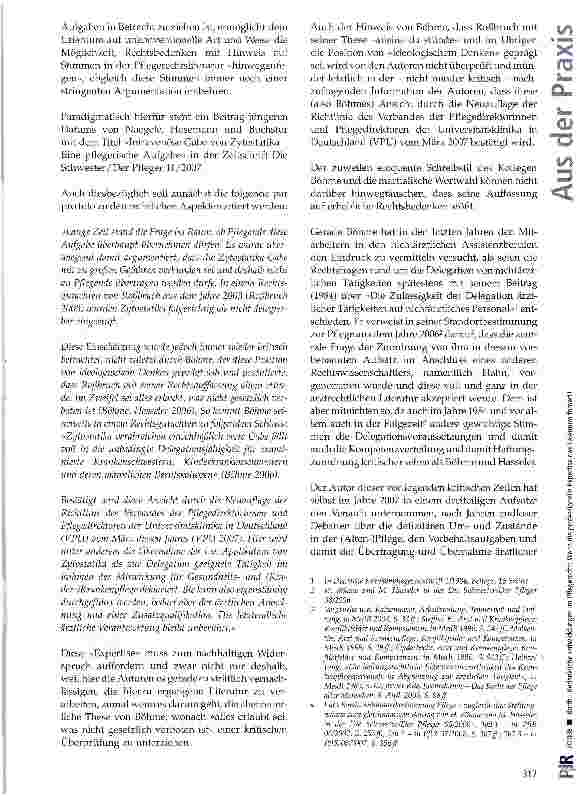 Vorschauseite 2: Bedenkliche Entwicklungen im Pflegerecht: Wenn die professionelle Expertise das Laientum fördert!