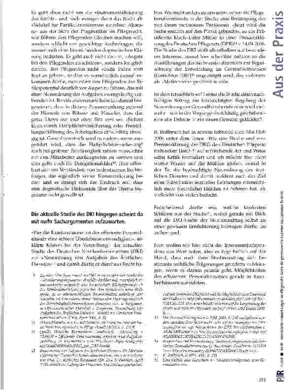 Vorschauseite 4: Bedenkliche Entwicklungen im Pflegerecht: Wenn die professionelle Expertise das Laientum fördert!