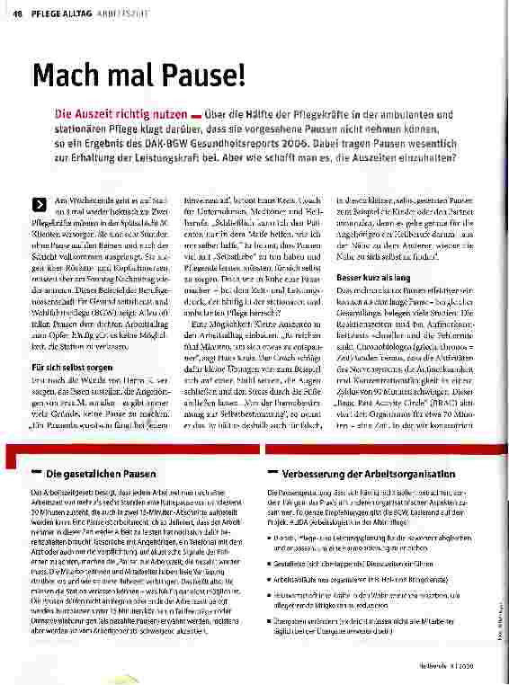 Vorschauseite 1: Mach mal Pause!
