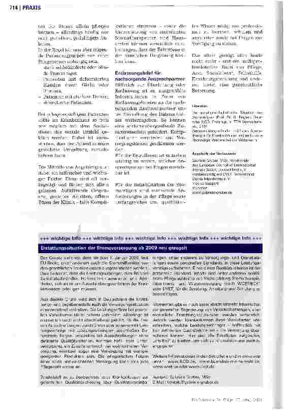 Vorschauseite 4: Mehr Sicherheit für Stomaträger