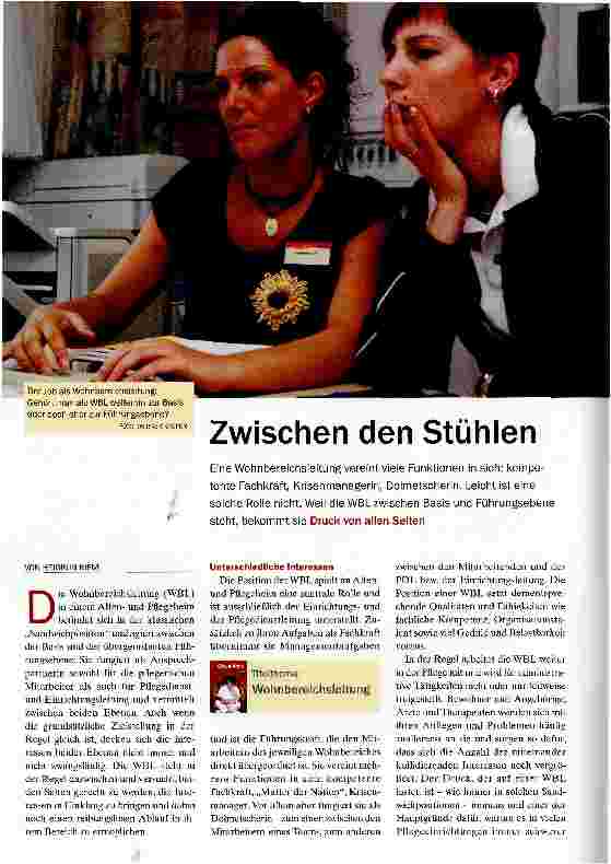 Vorschauseite 1: Zwischen den Stühlen