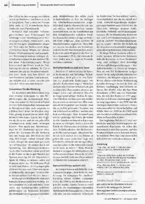 Vorschauseite 3: Wenn Arbeit krank machtArbeitsverhältnisse in Zeiten der Globalisierung
