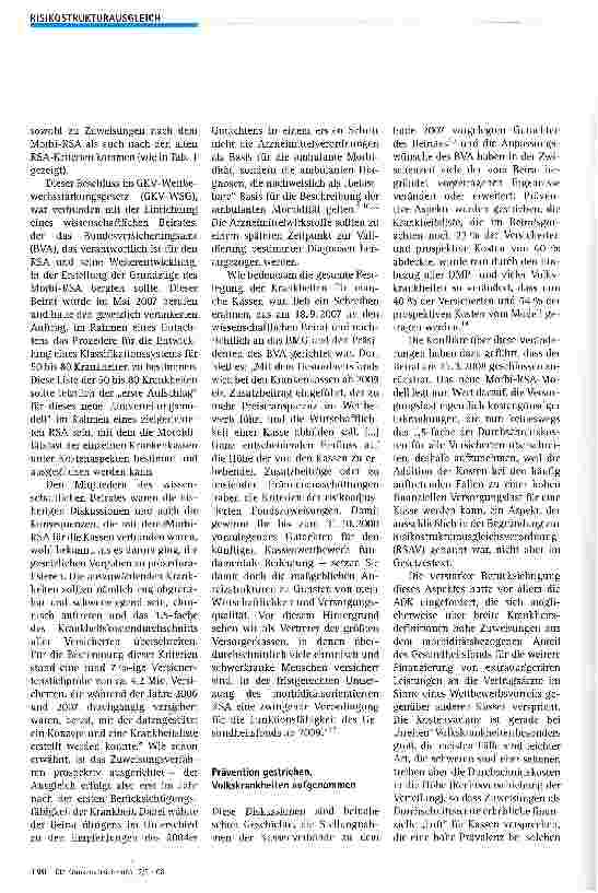 Vorschauseite 3: Vom RSA zum Morbi-RSAMehr Rationalität im Finanzausgleich?