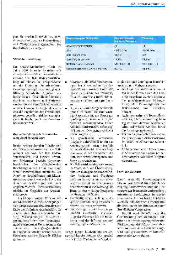 Vorschauseite 2: Betriebliche Gesundheits-förderung auch für gering Qualifizierte