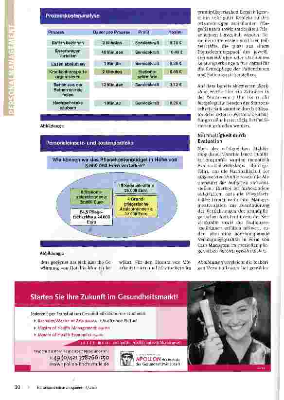 Vorschauseite 3: Mix versus VolumenRichtiger Personaleinsatz bei begrenzten Budgets im pflegerischen Bereich
