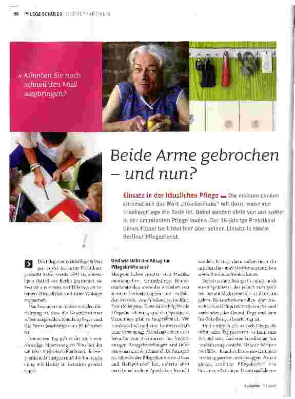 Vorschauseite 1: Beide Arme gebrochen - und nun?