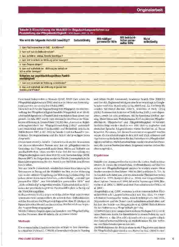 Vorschauseite 3: Einflussfaktoren auf das Entstehen von Pflegebedürftigkeit und die Pflegegeldbegutachtung in Österreich