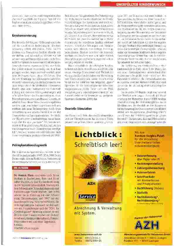 Vorschauseite 2: Medizinische Entwicklungen