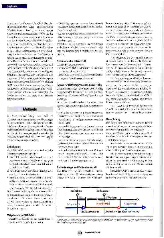 Vorschauseite 2: Inzidenz der Clostridium difficile-assoziierten Diarrhö: Erste Ergebnisse aus dem CDAD-Modul des Krankenhaus-Infektions-Surveillance-Systems