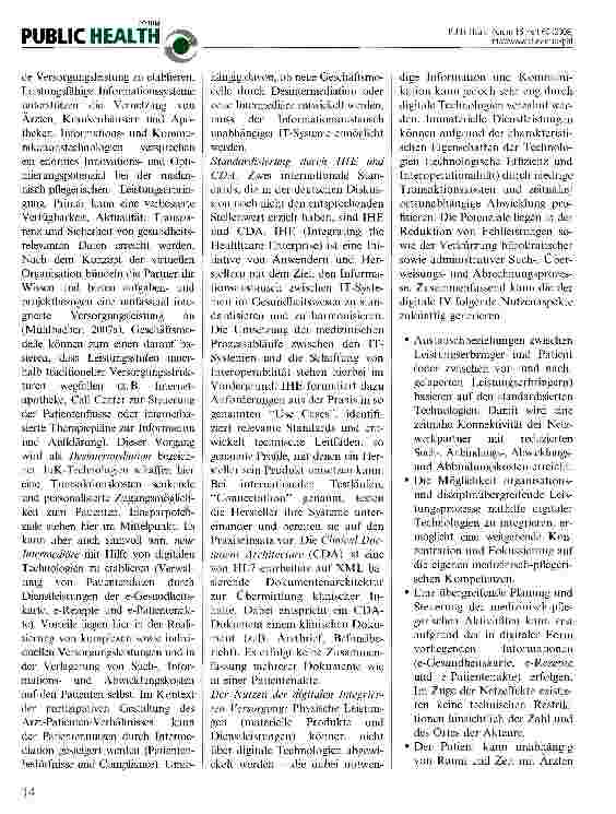Vorschauseite 2: Digitale Integrierte Versorgung: Standardisierung und Geschäftsmodelle