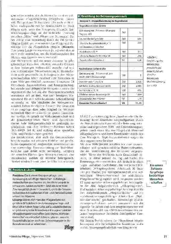 Vorschauseite 2: Die wirtschaftliche Planung ambulant betreuter WohngemeinschaftenAufwind durch Pflegereform