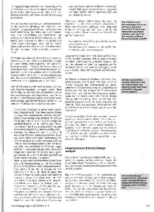 Vorschauseite 3: Entscheidungsanalyse -ein neuer Ansatz zur Kosteneffizienzberechnung medizinischer Tests