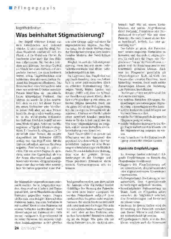 Vorschauseite 3: Gegen Stigmatisierung ist ein Kraut gewachsen