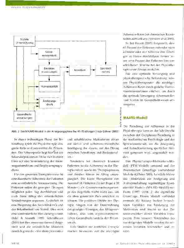 Vorschauseite 2: Physiotherapie-Motivations-Modell zur Förderung der Adherence bei COPD-Patienten