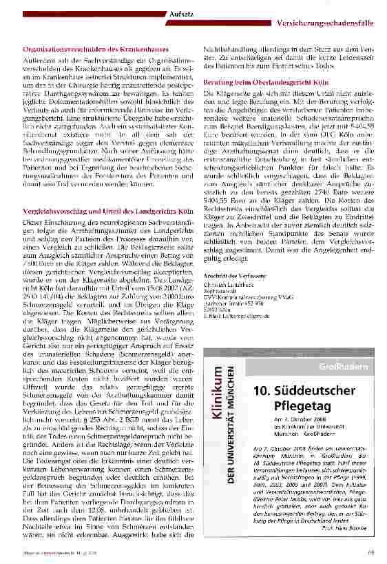 Vorschauseite 3: Postoperatives Durchgangssyndrom und Sturz aus dem Fenster