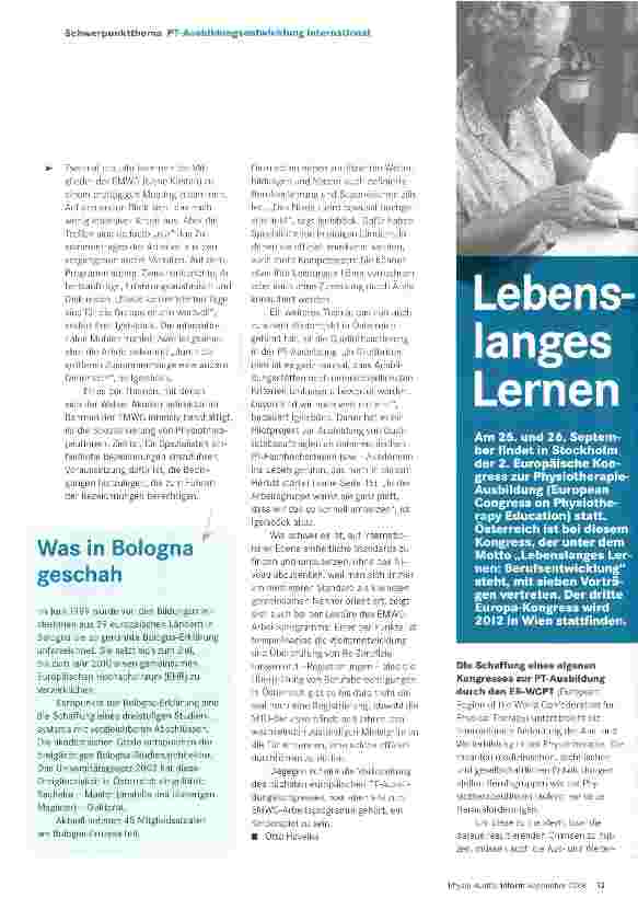 Vorschauseite 2: Auf dem Weg nach Bologna
