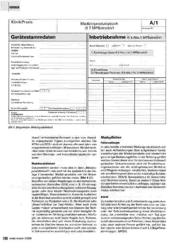 Vorschauseite 3: Medizinprodukte-Betreiberverordnung und Qualitätsmanagement
