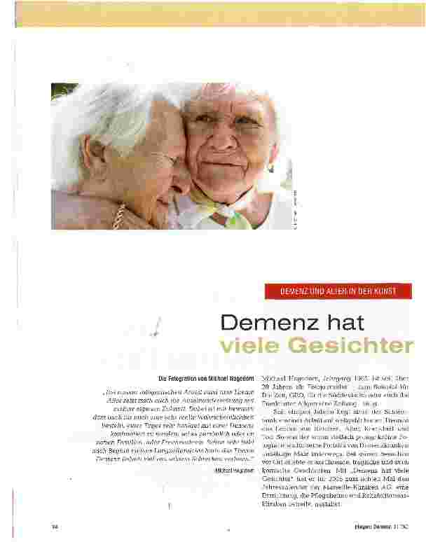 Vorschauseite 1: Demenz hat viele Gesichter