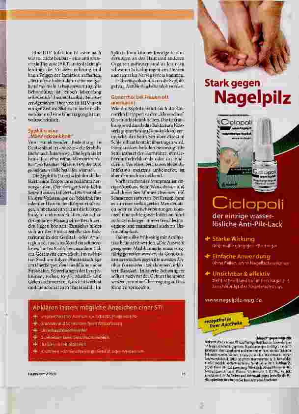 Vorschauseite 2: Safer Sex schützt!