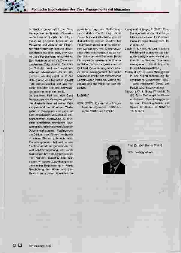 Vorschauseite 3: Politische Implikationen des Case Managements mit Migranten