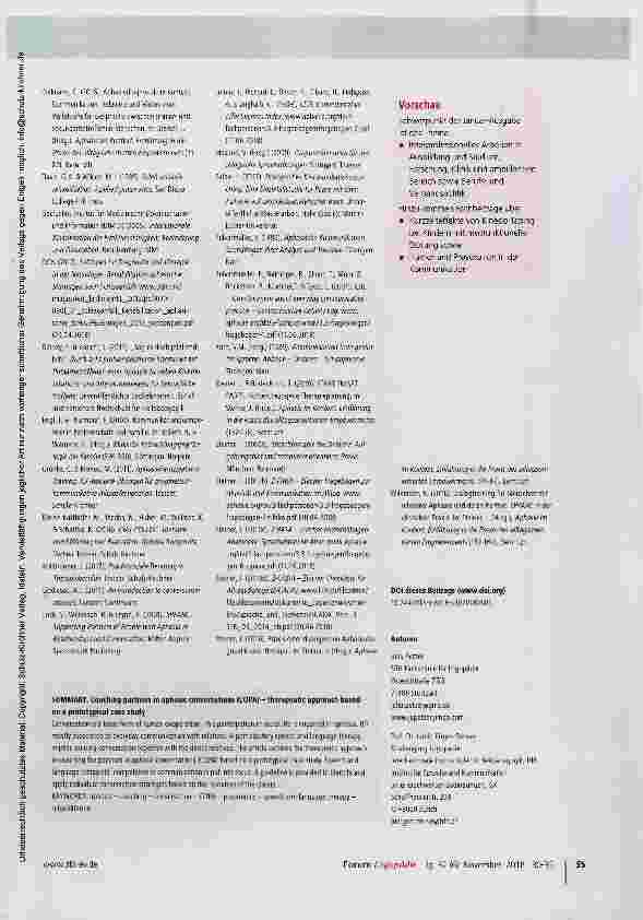 Vorschauseite 6: Gesprächscoaching COPA bei Aphasie