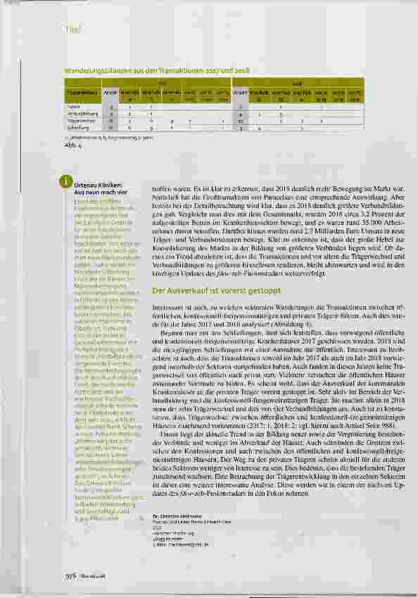Vorschauseite 4: Krankenhausmarkt in Bewegung