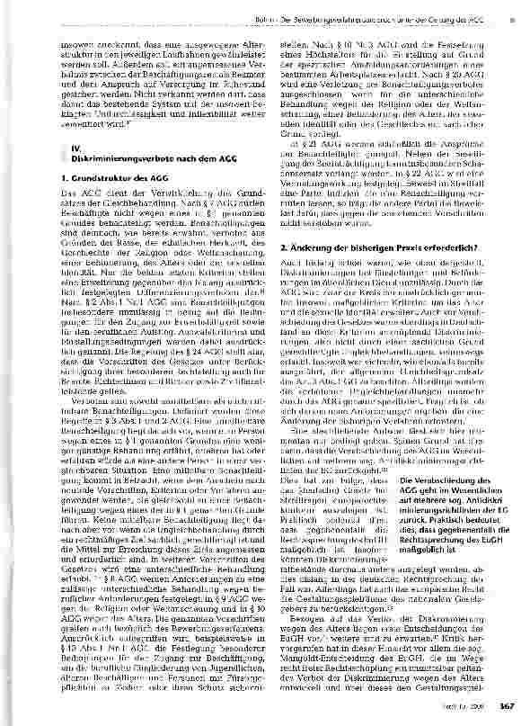 Vorschauseite 4: Der Bewerbungsverfahrensanspruch unter der Geltung des AGG