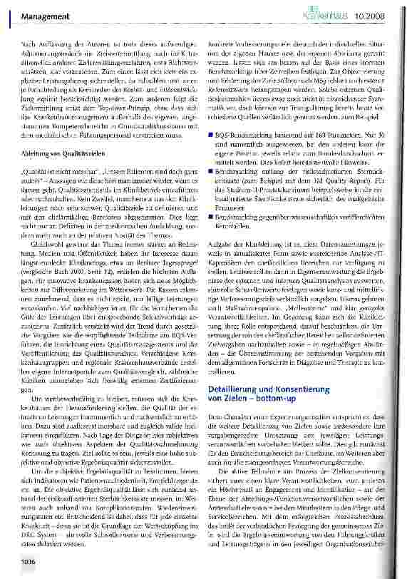 Vorschauseite 4: „Management by Objectives -die Expertenorganisation Krankenhaus erfolgreich führen