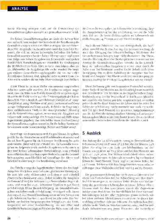 Vorschauseite 6: Im Alter krank und teuer? Gesundheitsausgaben am Lebensende