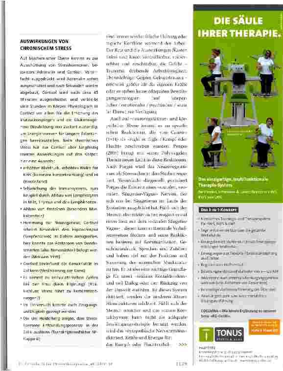 Vorschauseite 2: Physiotherapie gegen Stress? Diskussionsbeitrag