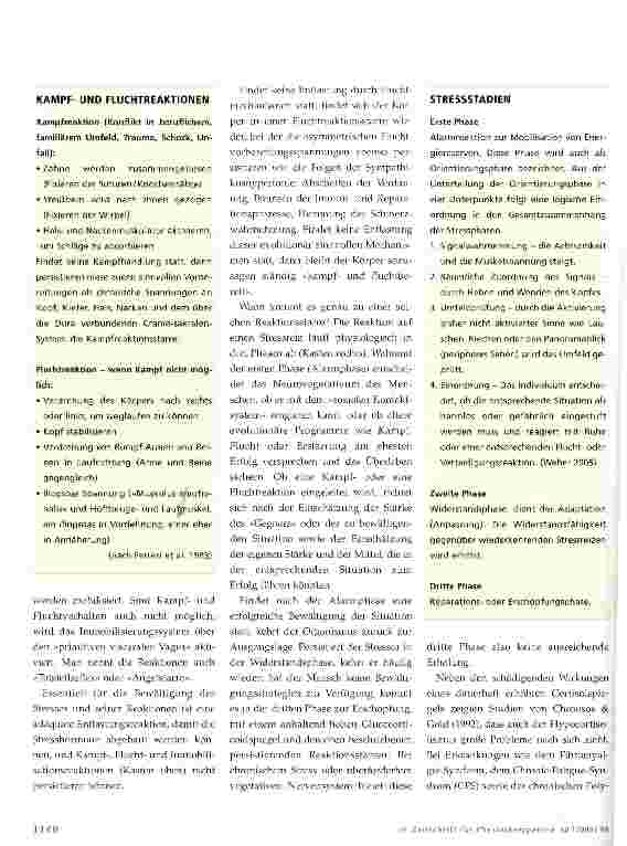 Vorschauseite 3: Physiotherapie gegen Stress? Diskussionsbeitrag
