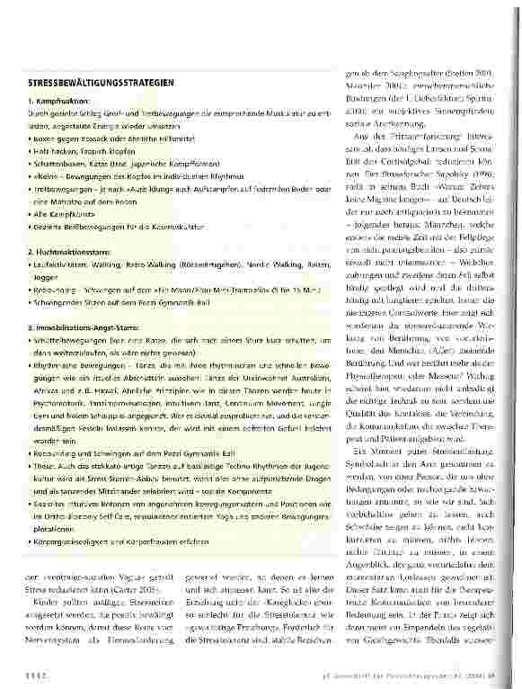 Vorschauseite 5: Physiotherapie gegen Stress? Diskussionsbeitrag
