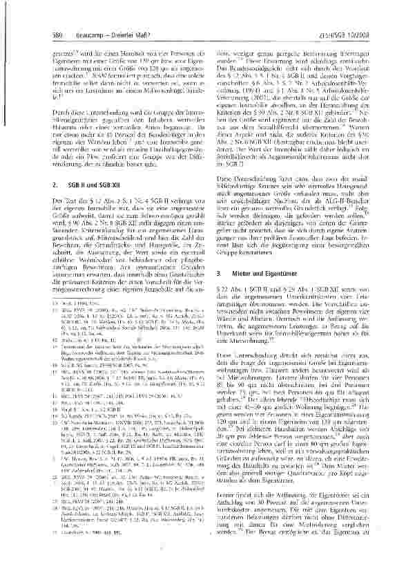 Vorschauseite 2: Dreierlei Maß?Angemessenheit der Unterkunftskosten im SGB II und SGB XII in Bezug auf Eigentümer und Mieter