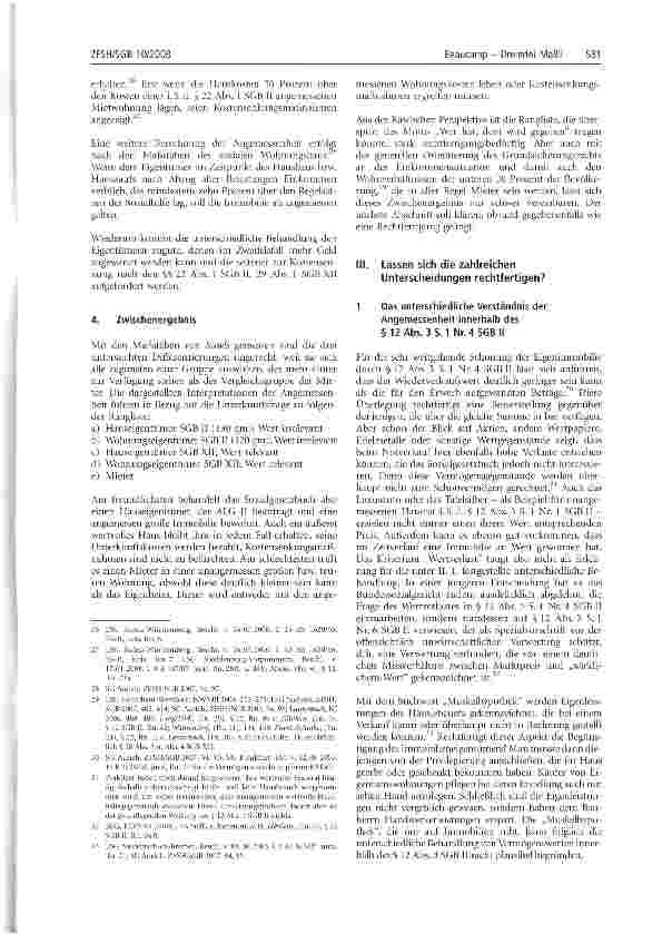 Vorschauseite 3: Dreierlei Maß?Angemessenheit der Unterkunftskosten im SGB II und SGB XII in Bezug auf Eigentümer und Mieter